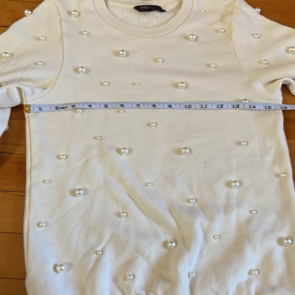 Marks & Spencer cream pearl sweater UK6, US2 - Picture 5 of 5